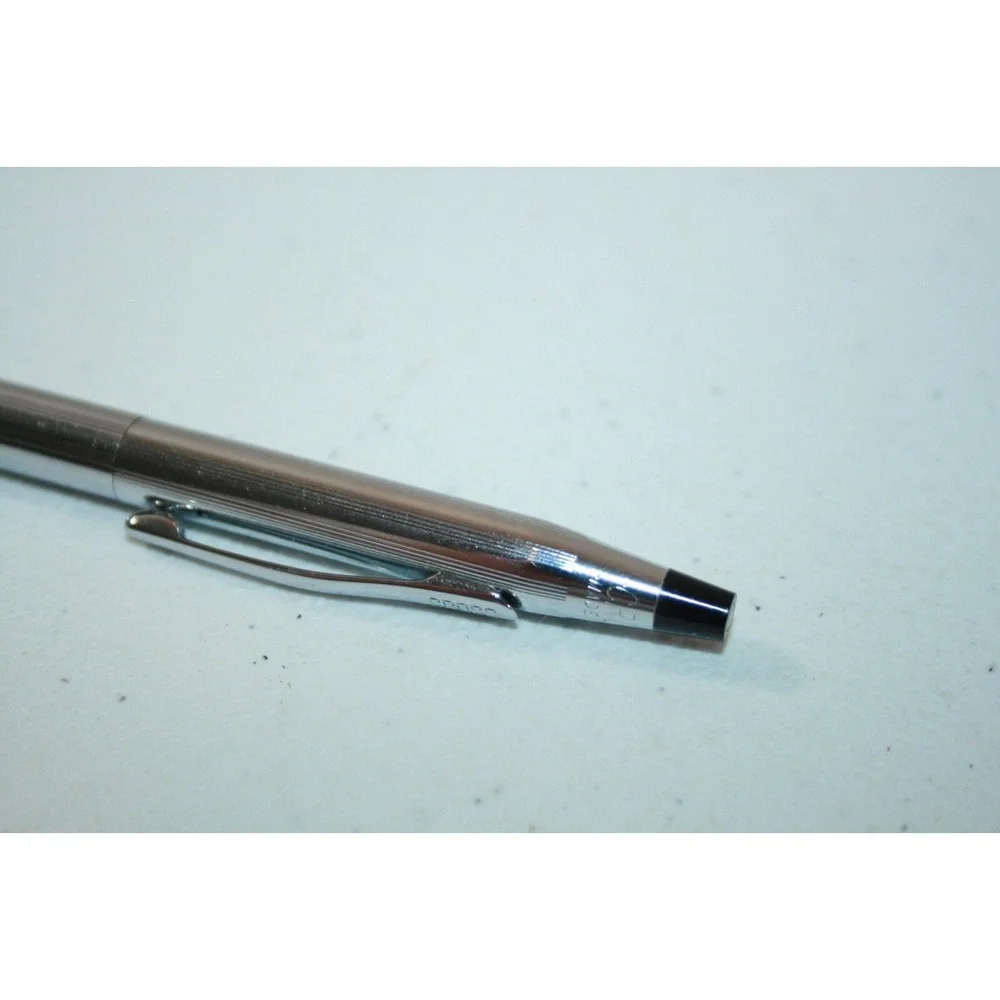 Vintage Cross Silver Chrome Ball Point Pen Personalized 